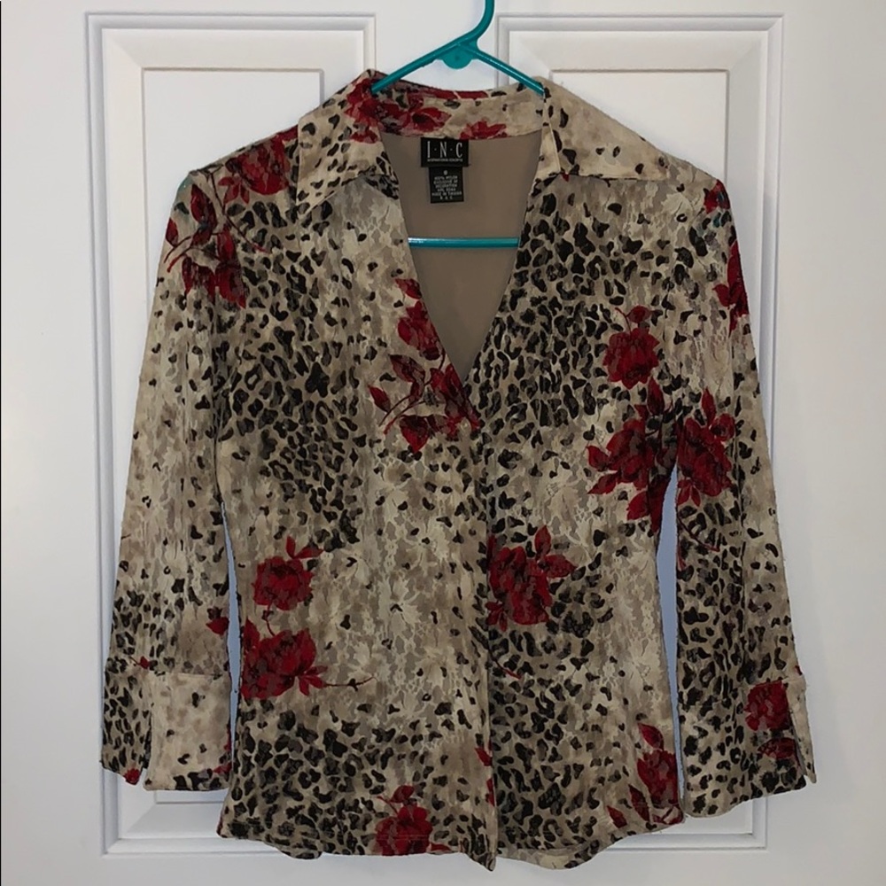 Cheetah INC blouse